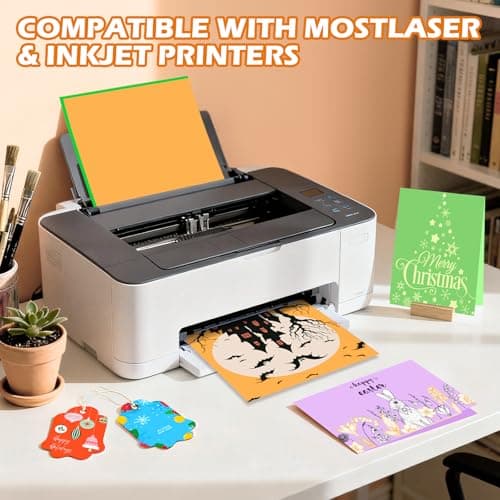 240 Sheets 8.5" X 11" Colored Cardstock, 80 Assorted Colors 180 GSM/65 LB Construction Paper Card Stock Printer Paper for Printing, Card Making, DIY Crafts, Kids School Supplies,Party Decorations — view 4