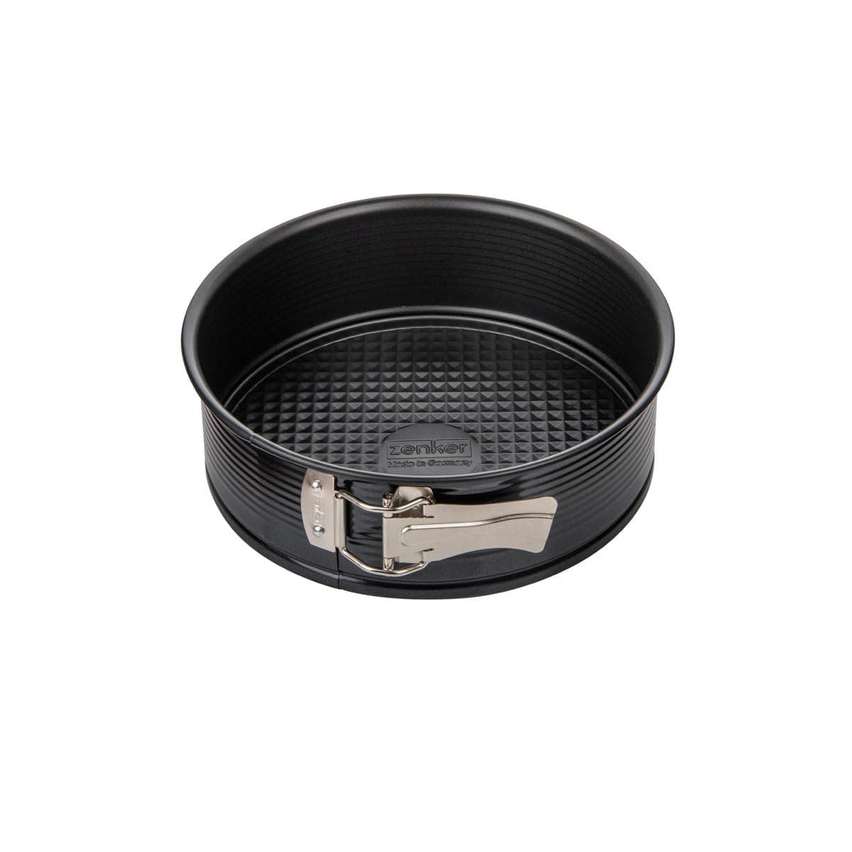 Zenker Black Metallic Molde Desmontable 20 cm 1 Fondo, Molde Reposteria, Molde Tarta o Molde Bizcocho en Acero con Revestimiento Antiadherente, Resistente hasta 230ºC, Color Negro, 20x6,5 cm, 1 ud.