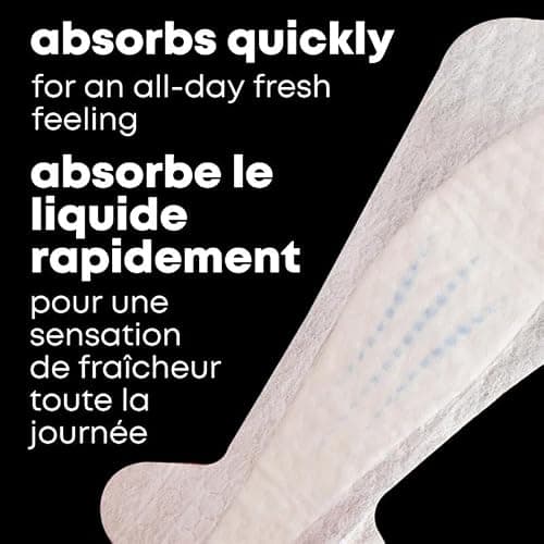 U by Kotex Balance Daily Wrapped Thong Panty Liners for Women (Previously 'Barely There'), Light Absorbency, Regular Length, 50 Count (Packaging May Vary) — view 4