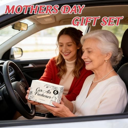 Vetuslumen 6 Pack Car Air Freshener - Mothers Day Gift for Her, Hanging Air Freshener Essential Oil Diffuser, Romantic Car Scents Cute Auto Decor Birthday Gifts for Women/Men