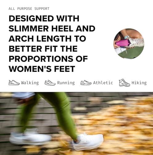 Superfeet All-Purpose Women's High Impact Support Insoles (Berry) for Active Lifestyle with High Arch Support - Size 6.5-8 Women — view 5