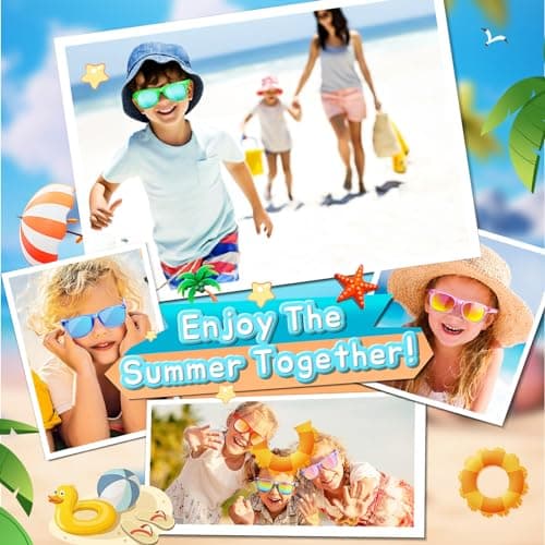 Kids Sunglasses Party Favors - 24 Packs UV400 Protection Sunglasses Bulk for Boys Girls Birthday Graduation Party — view 5