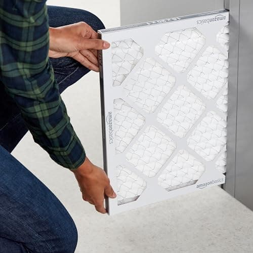Amazon Basics 16x20x1 Air Filter 6-Pack, MERV 8 AC Furnace Filters, Allergy Control, Removes Dust, Lint and Pollen, Electrostatic (Actual Size: 15.75" x 19.75" x 0.75") — view 4