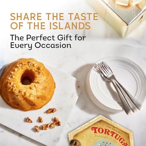 TORTUGA Provenance Rum Cake Variety Pack – 4 oz. - 6 Pack - The Perfect Premium Gourmet Gift for Stocking Stuffers, Gift Baskets, and Christmas Gifts - Great Mini Cakes for Delivery — view 3
