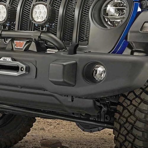 2PCS Bumper Tow Hook Covers Compatible with Wrangler JK JL & Jeep Gladiator JT 2007-2023 Exterior Accessories(Black) — view 5