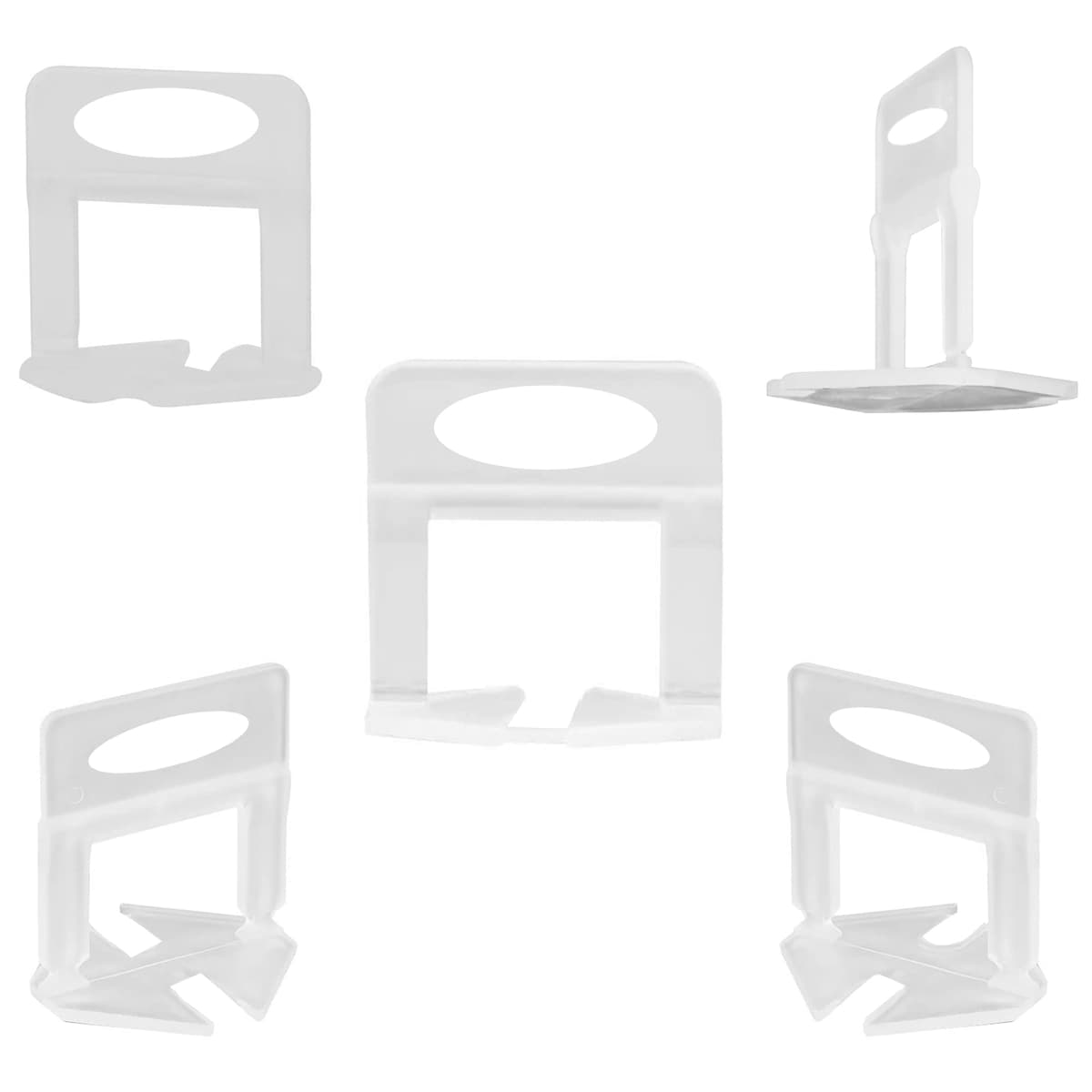 600 Pcs Sistema de Nivelación de Azulejos,500 Clips 1mm Espaciadores de Azulejos,100 Cuñas Reutilizables para Nivelación de Piso — view 8