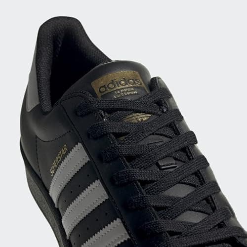 adidas Originals Men's Superstar Sneaker, Black/White/Black, 10 — view 8