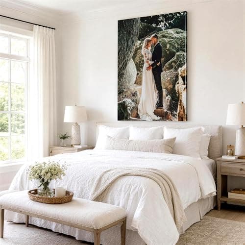 P&L ART. Personalized Custom Canvas Prints: Photo On Canvas Transform Your Photos into Stunning Framed Wall Art Digitally Printed Photo To Canvas Ideal for Home Decor Gifts Keepsakes Framed 8X10 — view 4