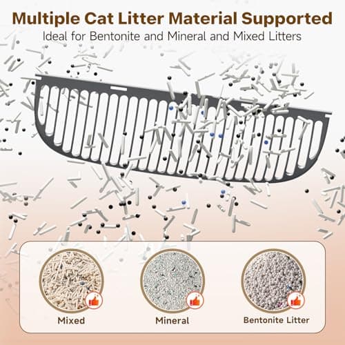 Hazrela Automatic Cat Litter Box,Self Cleaning Litter Box for Multiple Cats with Open Top Design,App Control and Safety Protection,Ultra-Quiet,Easy Setup,Light Gray — view 6