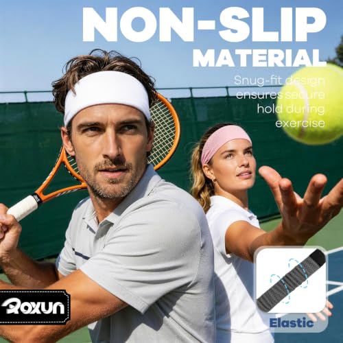 ROXUN Sport Headband, Workout Breathable Sweatband Moisture Wicking Running — view 5
