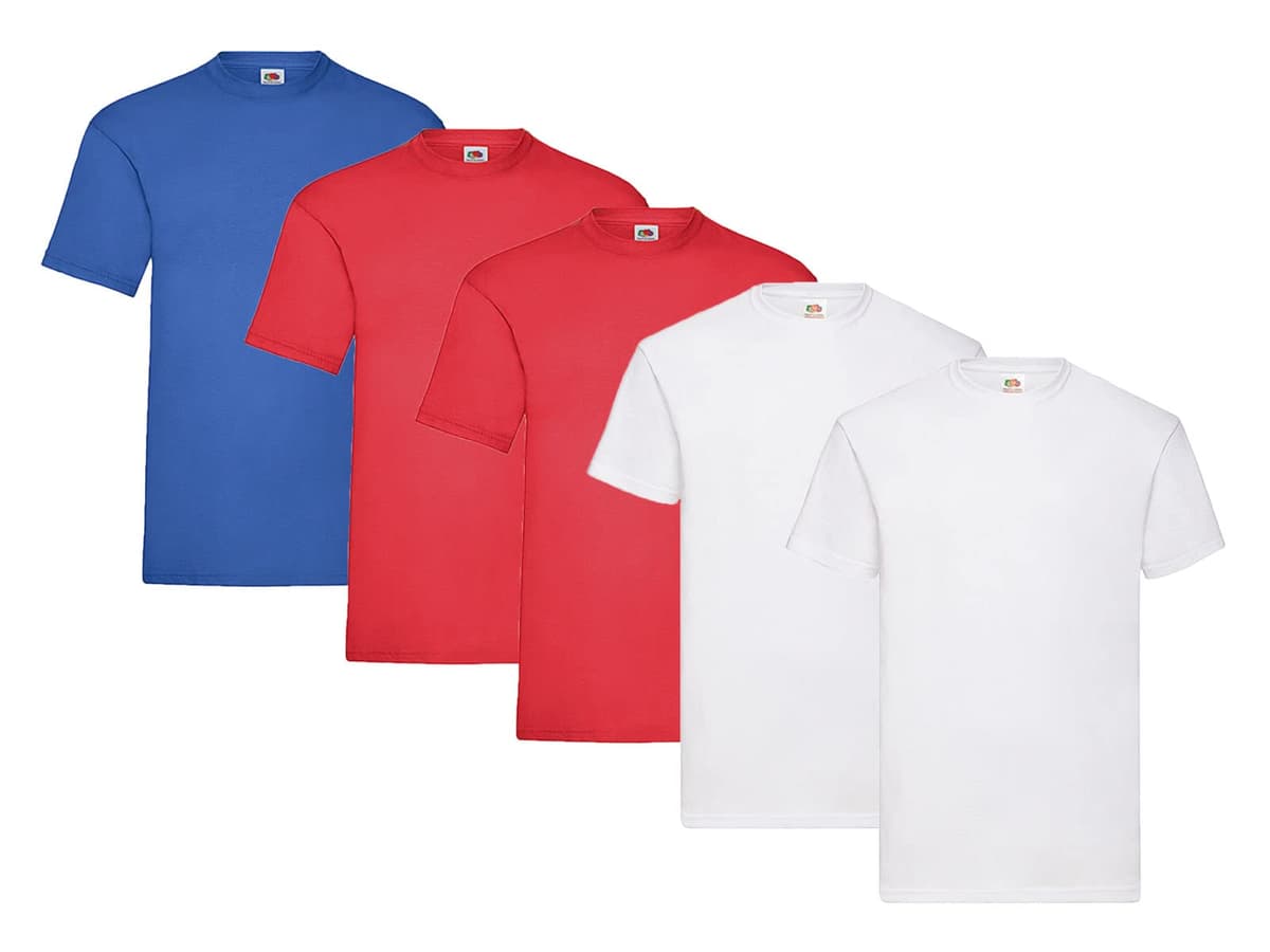 Fruit of the Loom Men's T-Shirt Iconic Tee, Lightweight Ringspun Tee, 5 Pack — view 9
