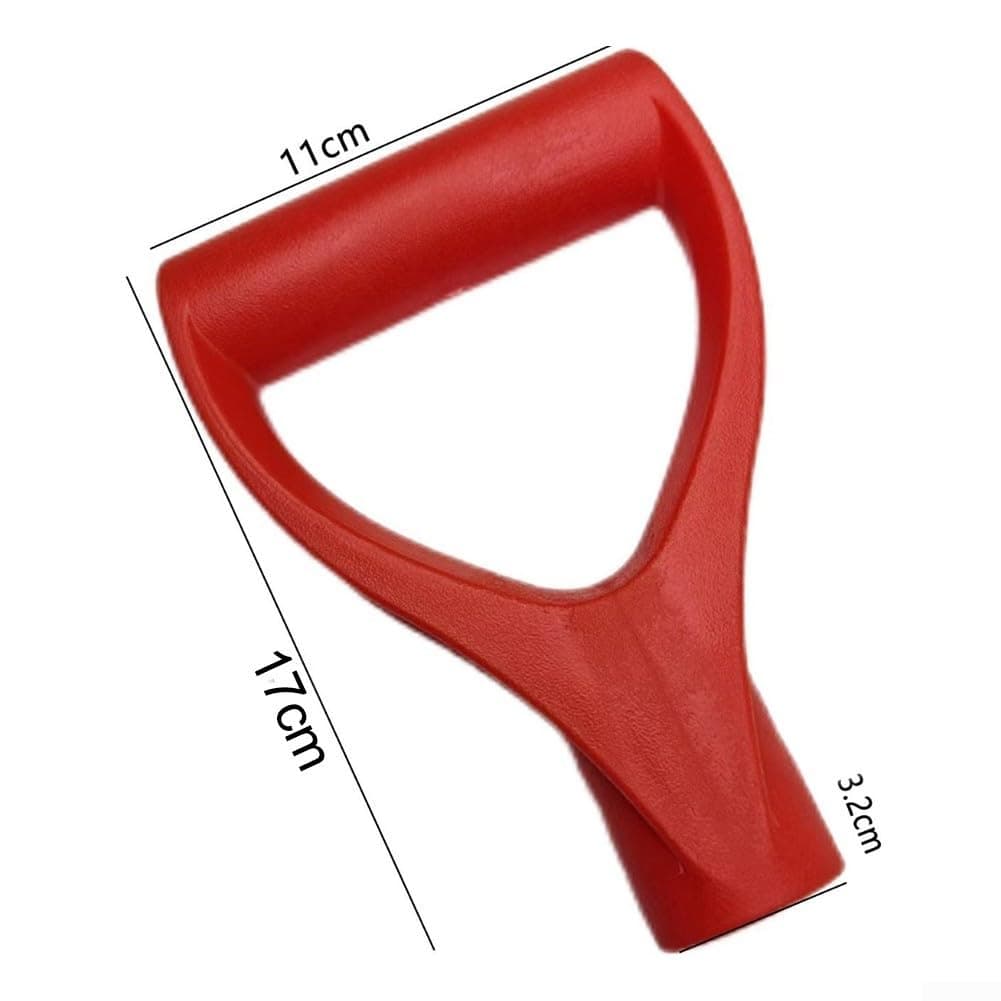 ZiStarlilife Mango de pala en forma de D ergonómico de repuesto para palas de jardín y nieve, se adapta a la mayoría de ejes estándar, tamaño de 7 x 11 cm con diámetro interior de 3,2 cm, para uso en — view 2