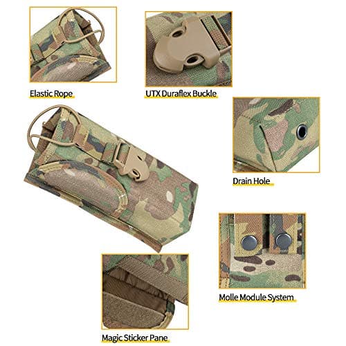 EXCELLENT ELITE SPANKER Tactical Universal Radio Holster Pouch Holder Case Bag Molle Adjustable Military Walkie Talkie Holder (MCP) — view 2