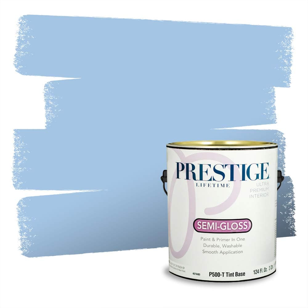PRESTIGE Paints Interior Paint and Primer In One, 1-Gallon, Semi-Gloss, Comparable Match of Valspar* Dewdrop* — view 887
