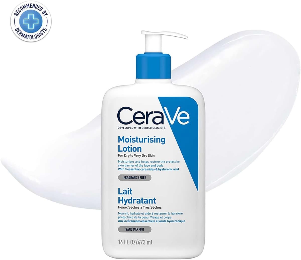 CeraVe Moisturising Lotion, for normal to very dry skin, Enriched with 3 Essential Ceramides, Hyaluronic Acid and MVe technol — view 10