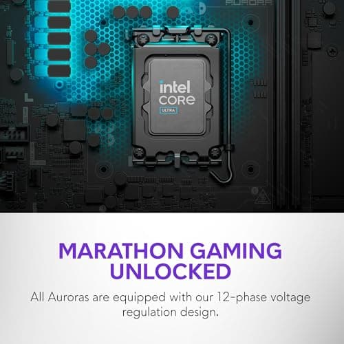 Alienware Aurora Gaming Desktop ACT1250 - Intel Core Ultra 7 265F Processor, Air Cooled, NVIDIA GeForce RTX 5060Ti, 16GB DDR5 RAM, 1TB SSD, 500W Platinum Rated PSU, Windows 11 Home - Clear Panel — view 3