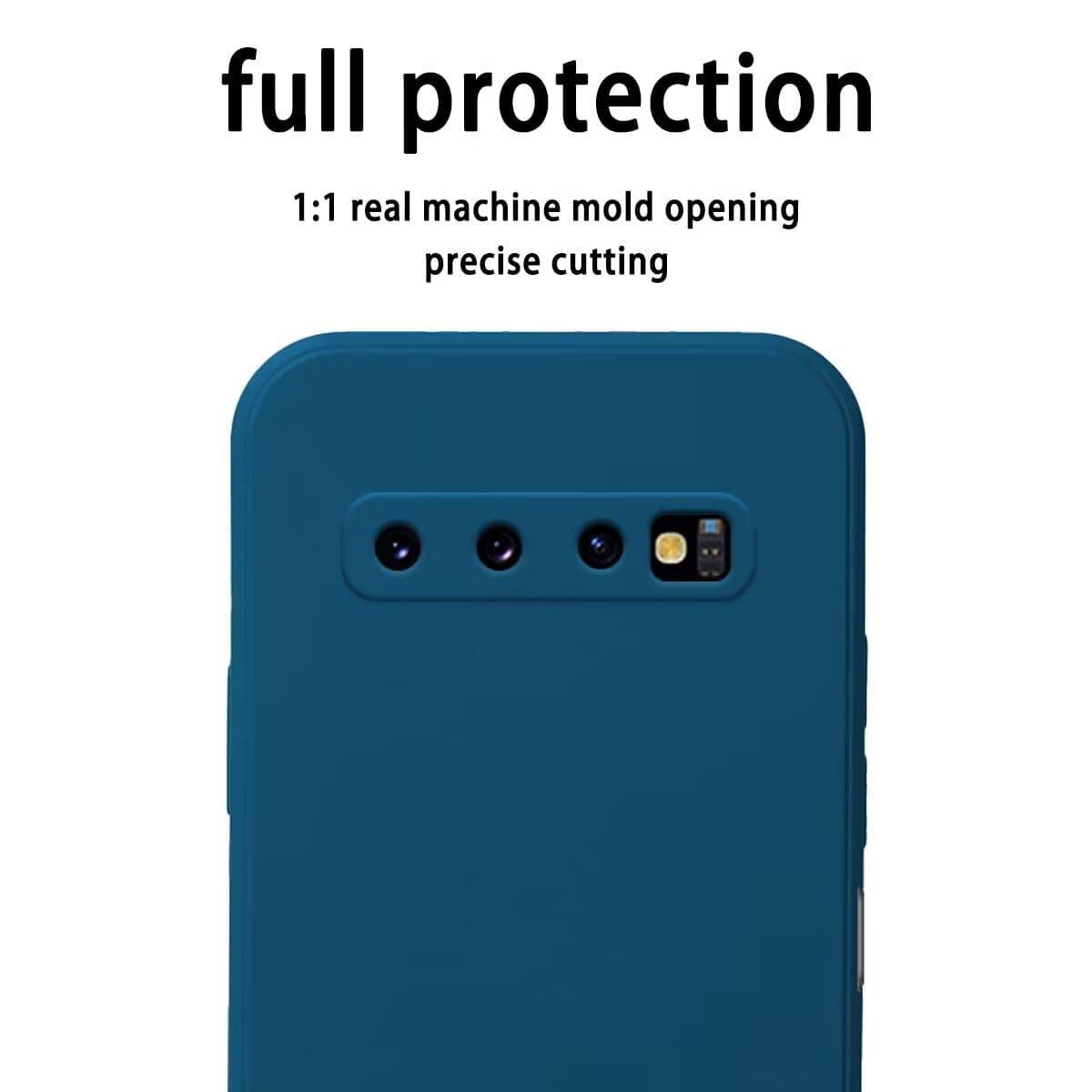Topme Funda para Samsung Galaxy S10+ / Samsung S10 Plus (6.4" Inches) Carcasa Caja Case Estuche, Funda Protectora de Piel de Silicona TPU - Verde Oscuro — view 2