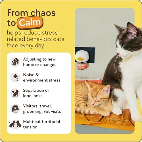 TherapetMD 60-Day Cat Calming Diffuser - Cat Pheromone Diffuser for Stress, Pee Spraying, Cat Fighting, Aggression, Excessive Meowing & Scratching - 60-Day Refill Included - Packaging May Vary — view 3
