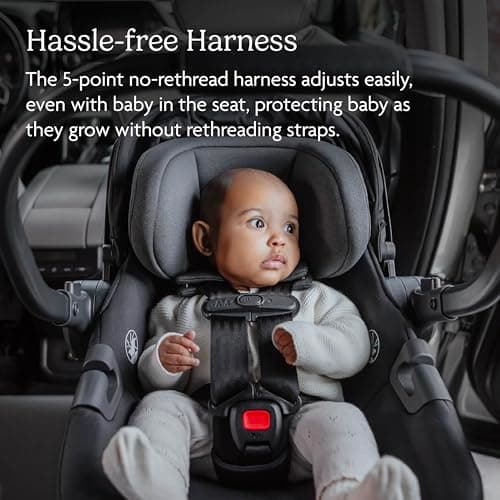 UPPAbaby Aria V2 Lightweight Infant Car Seat - Load Leg + Anti-Rebound Panel - Infant Insert + All-Weather FootCover Included - Direct Stroller Attachment- Ada (Sandstone) — view 5