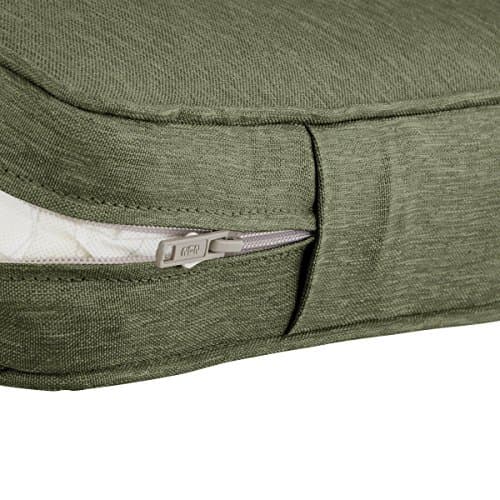 Classic Accessories 62-010-HFERN-EC Montlake Seat Cushion Foam and Slip Cover, Heather Fern, 21" Wide x 21" deep x 3" Thick — view 3