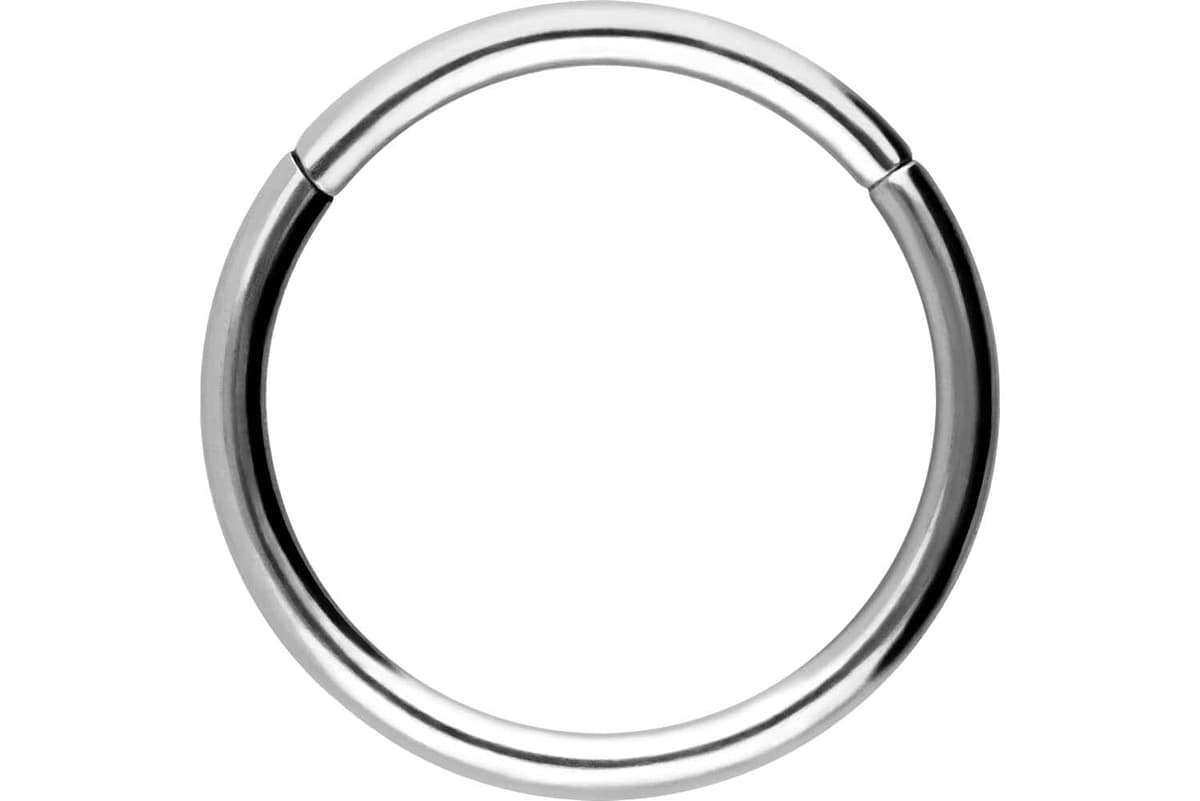 PIERCINGLINE Anillo segmento Clicker de acero quirúrgico – Piercing en oro, plata, rosa, negro o azul – para nariz, tabique, oreja, hélice o tragus — view 62