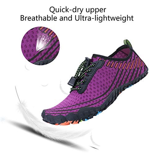 MAYZERO Water Shoes Men Women Quick Drying Swim Surf Beach Pool Shoes Wide Toe Barefoot Aqua Shoes Summer Outdoor Sports Shoes — view 2