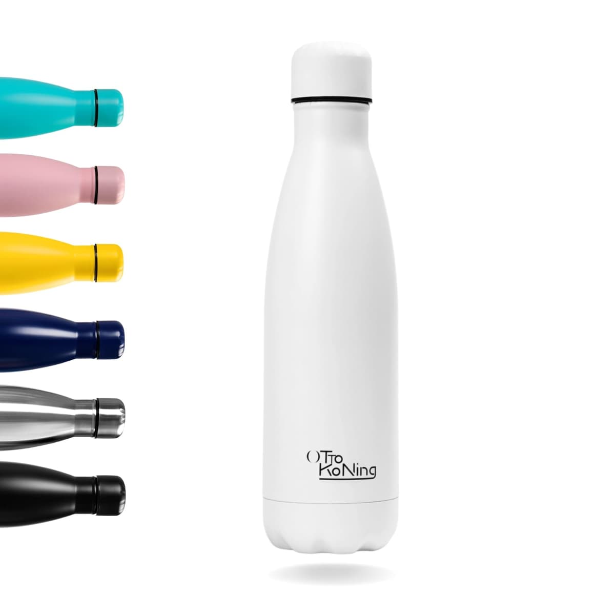 Water Bottle Otto Koning 1L - 1 Litre Stainless Steel Vacuum Insulated Flask - Keeps Cold 24h / Hot 12h - Large Leak Proof & BPA Free Metal Drinks Bottle for Gym, Hiking & Sports — view 10