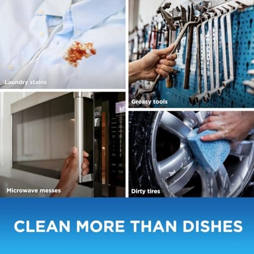 Dawn Platinum EZ-Squeeze Dish Soap Liquid, Dishwashing Liquid, Grease Removal, Upside Down Bottle, Fresh Rain, 3x535 mL, 3ct Bundle — view 2