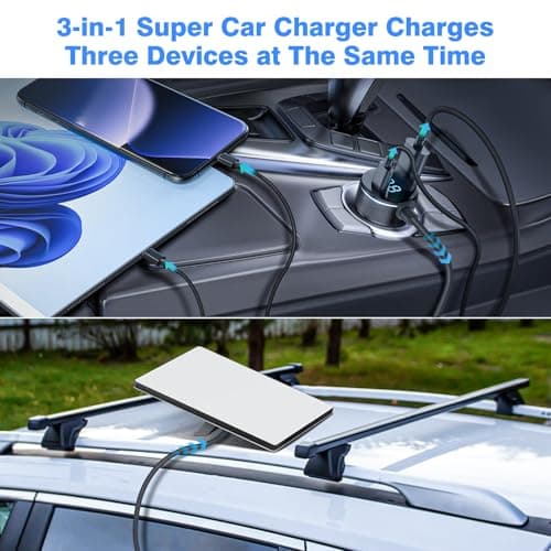 3-in-1 Starlink Mini Cable 10ft/3m, High Speed Charging USB C/USB A Ports, 12-48V Starlink mini car Charger to DC Cable Waterproof Accessorys — view 4
