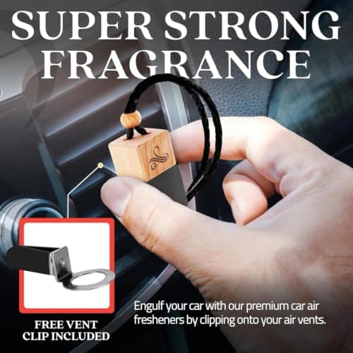 Greed Car Air Freshener for Men | Aventos Perfume Inspired Car Fragrances | Strong Car Freshener with Car Odour Eliminator Technology | Long Lasting Car Scents by Perfa — view 4