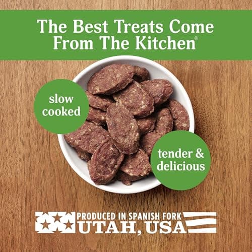 Milo's Kitchen Homestyle Dog Treats, Beef Sausage Slices, 10 Ounce, High Protein, No Artificial Flavors — view 3