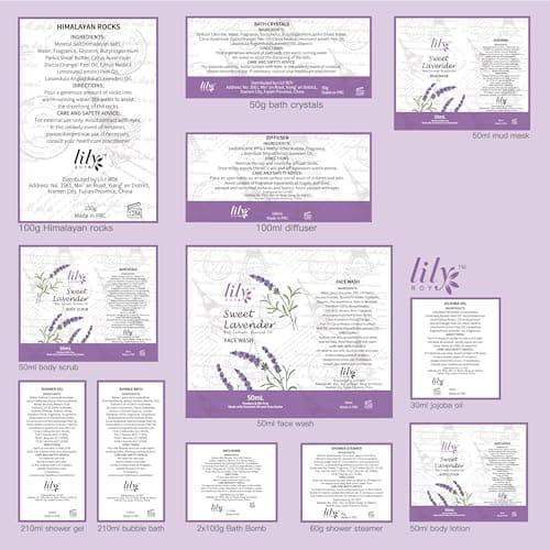 Gifts for Women, Birthday Gifts - 18-Piece Bath and Body Basket, Mothers Day Gift Basket for Mom, Lavender Spa Gift Basket for Women, Bath Collection, Spa Kit | Christmas Gift, Perfect Spa Present for Her Valentines Day — view 7