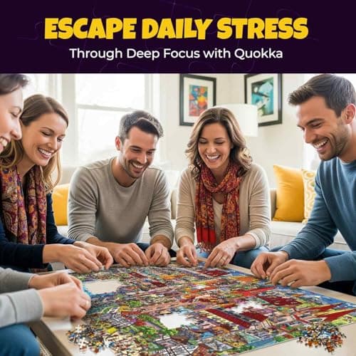 QUOKKA Puzzles 1000 Pieces Adult – Knightly Cats – Premium Box Packaging with Extra Fun Challenges, Whimsical Cat Puzzle, Perfect for Relaxation, Creativity & Gift Giving — view 5