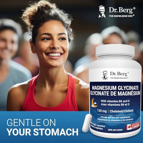 Dr. Berg Magnesium Glycinate 90ct – 4-in-1 Chelated for Muscle, Energy, & Immune Support– w/ D3, B6 & Zinc – 3rd Party Lab-Tested – No Fillers – Made in Canada with Domestic & Imported Ingredients — view 2
