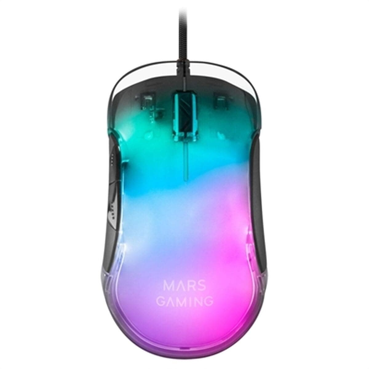 Mars Gaming MM024, Ratón Gaming RGB, Sensor Óptico 4000 dpi, Switches Mecánicos Huano, Iluminación RGB Flow, Ajuste On-The-Fly 1200/2400 / 3200/4000 dpi, Compatibilidad Multiplataforma, Negro — view 27