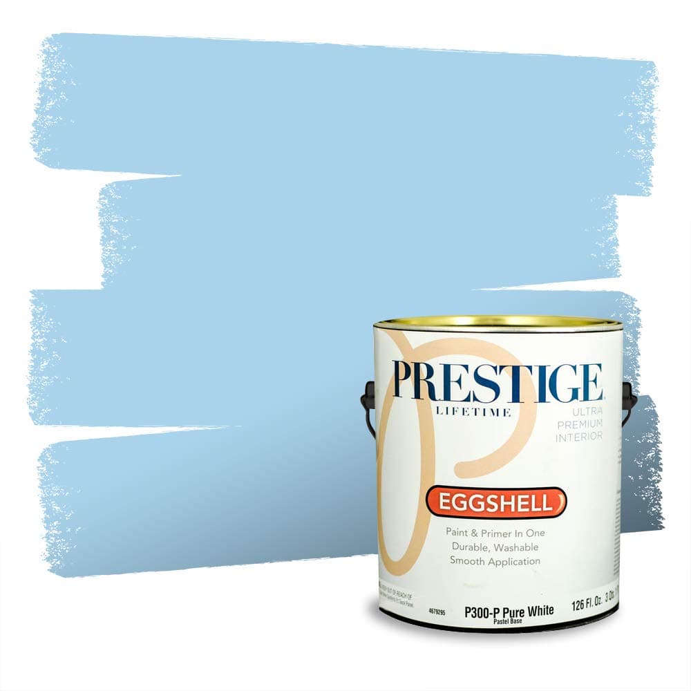 PRESTIGE Paints Interior Paint and Primer In One, 1-Gallon, Semi-Gloss, Comparable Match of Valspar* Dewdrop* — view 1651