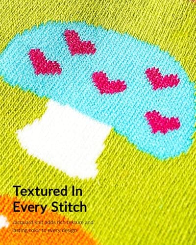 Jeasona Women's Mushroom Socks Mushroom Gifts for Women Fun Funny Cute Socks — view 4