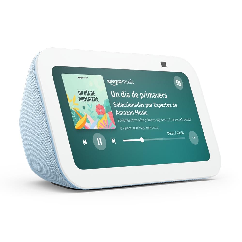 Echo Show 5 (Última generación) | Pantalla táctil inteligente con Alexa diseñada para controlar tus dispositivos de Hogar digital y más | Gris azulado — view 2