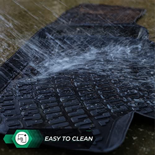 RizLiner Ford Escape 2013-2019 & C-MAX 2013-2018 Floor Mats 3D Custom Fit Rubber Car Mats Laser Measured Floor Liners All Weather 1st & 2nd Row Heavy Duty Waterproof Non-Slip TPE (Front & Rear) — view 4