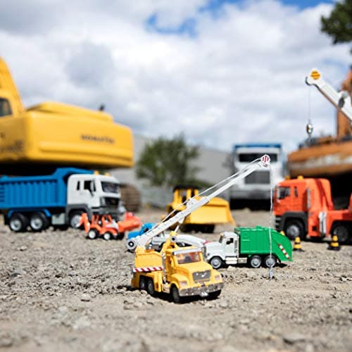 Driven by Battat – 7-Inch Crane Truck Toy with Lights & Sounds, Movable Parts, Construction Vehicle for Boys & Girls, Durable Design, Realistic Details, Gift 3+ Years Toy for Kids — view 10