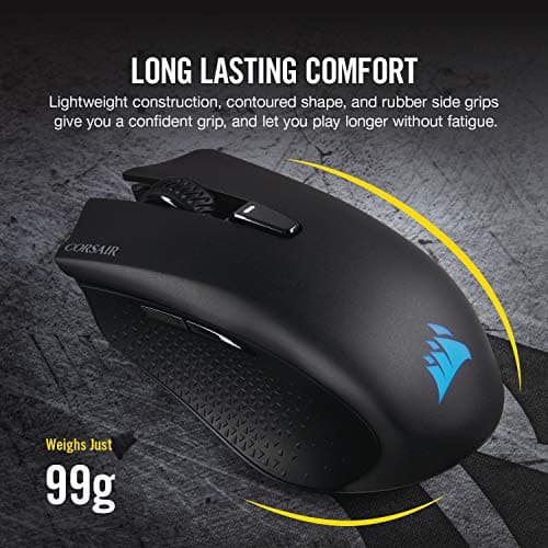 Corsair Harpoon Wireless RGB Lightweight FPS/MOBA Gaming Mouse – 10,000 DPI – 6 Programmable Buttons – Low-Latency Bluetooth – iCUE Compatible – PC, Mac, PS5, PS4, Xbox – Black — view 3