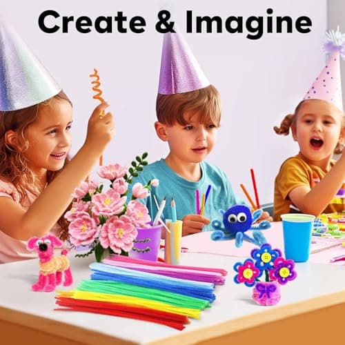 Pipe Cleaners, 324 Pieces in 25 Colors Pipe Cleaners Value Pack of Multicolor Chenille Stems for DIY Art Creative Crafts Decorations, Assorted Colors — view 2