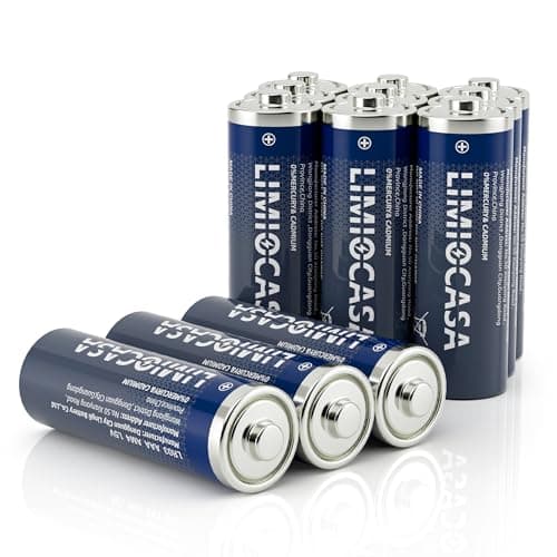 LIMIOCASA AA Batteries 12-Pack, Alkaline Batteries with 10-Year Shelf Life, Leak-Proof for Long-Lasting Power in Wireless Mice, Keyboards, Remote Controls, Toys & More