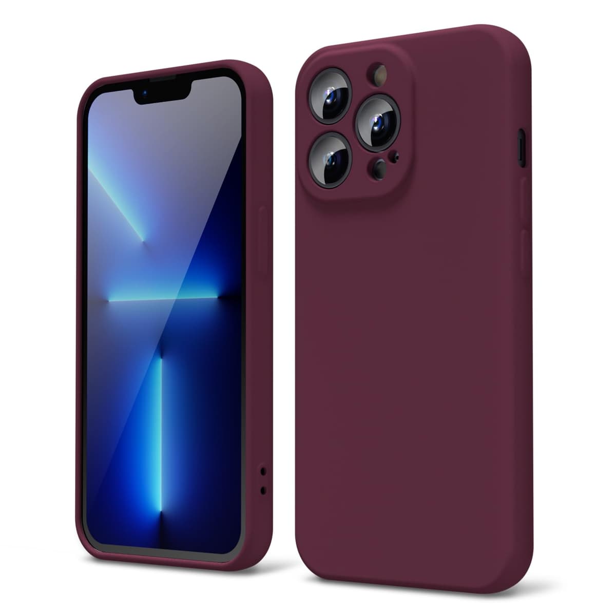 oakxco for iPhone 17 Pro Max Phone Case Liquid Silicone, Cute Thin Slim Grip Soft Rubber Gel for Women Men, Smooth Matte TPU Plain Solid Color Girly Simple Case with Camera Cover, Light Pink — view 1756