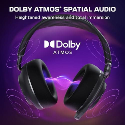 Turtle Beach Stealth Pro II Premium Wireless Gaming Headset for Xbox Series X|S, PS5, PS4, PC - Hi-Res Audio, Dolby Atmos, Active Noise Cancellation, Simultaneous Bluetooth, 24-bit Audio - Black — view 4