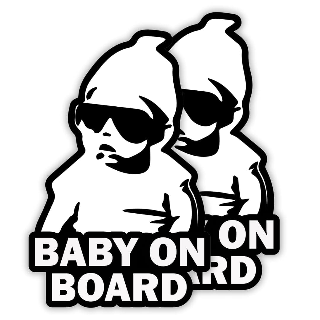 TOTOMO # ALI-020 Etiqueta adhesiva de bebé a bordo Signo de aviso de seguridad para autoventa - Seeling Baby Boy — view 18