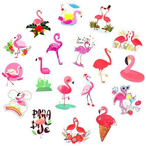 QTL Flamingo Vinyl Cute Stickers for Water Bottles,Laptops and School Supplies,Waterproof Decorative Decals for Kids,Girls,Boys,Teens and Adults,Party Favors,Birthday Gifts(Flamingo 50pcs)