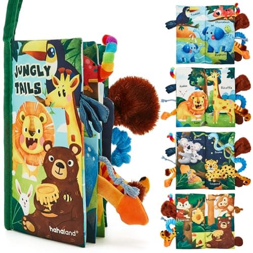 hahaland Baby Books 0-6 Months,Infant Tummy Time Toy Sensory Toys