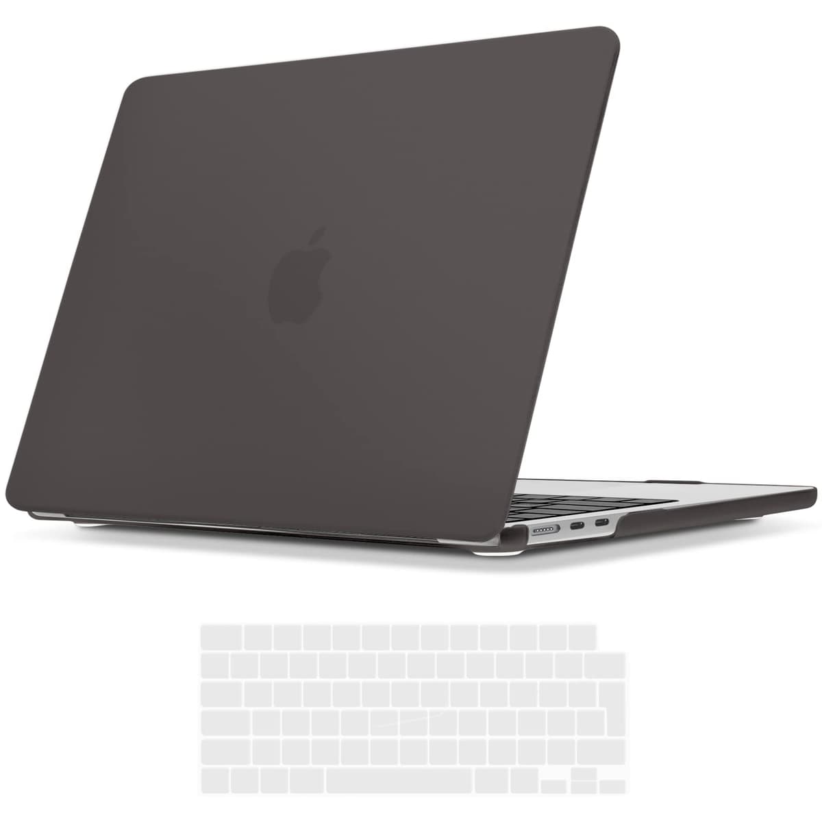 TECOOL Case compatible with MacBook Air M1 & MacBook Air 13 inch Retina 2020 2019 2018 (A2337 A2179 A1932), Plastic Snap On Hard Shell Cover & UK EU Keyboard Protector, Crystal Clear (Glossy) — view 21