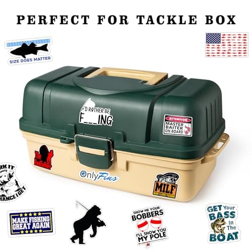 74pcs Funny Fishing Stickers for Tackle Box, Bucket, Father's Day Gift Waterproof Laptop Car Vinyl Skateboard Water Bottle Hard hat Tool Travel Case Guitar — view 2